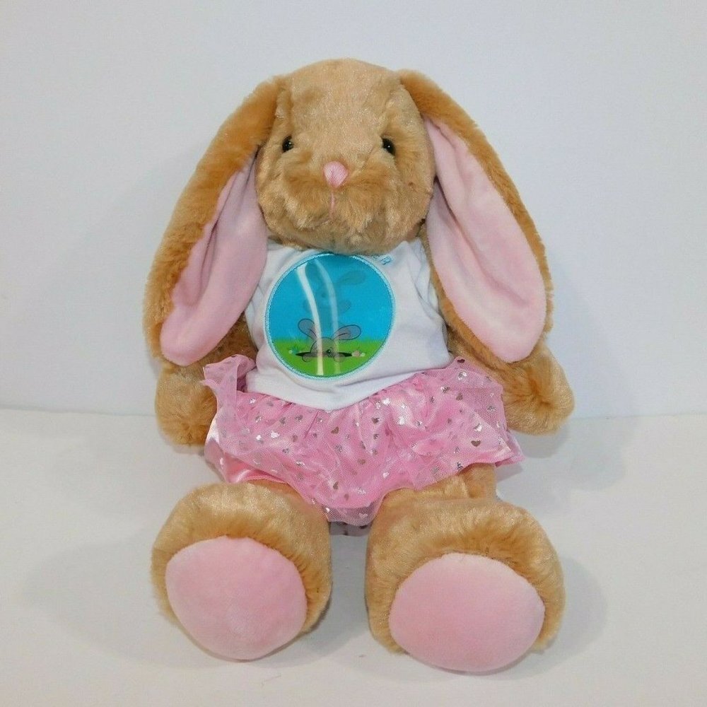 BAB 15" Plush Bunny Pawlette with Outfit Happy Easter Shirt Build a Bear stuffed